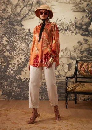 Rust printed tunic and pant
