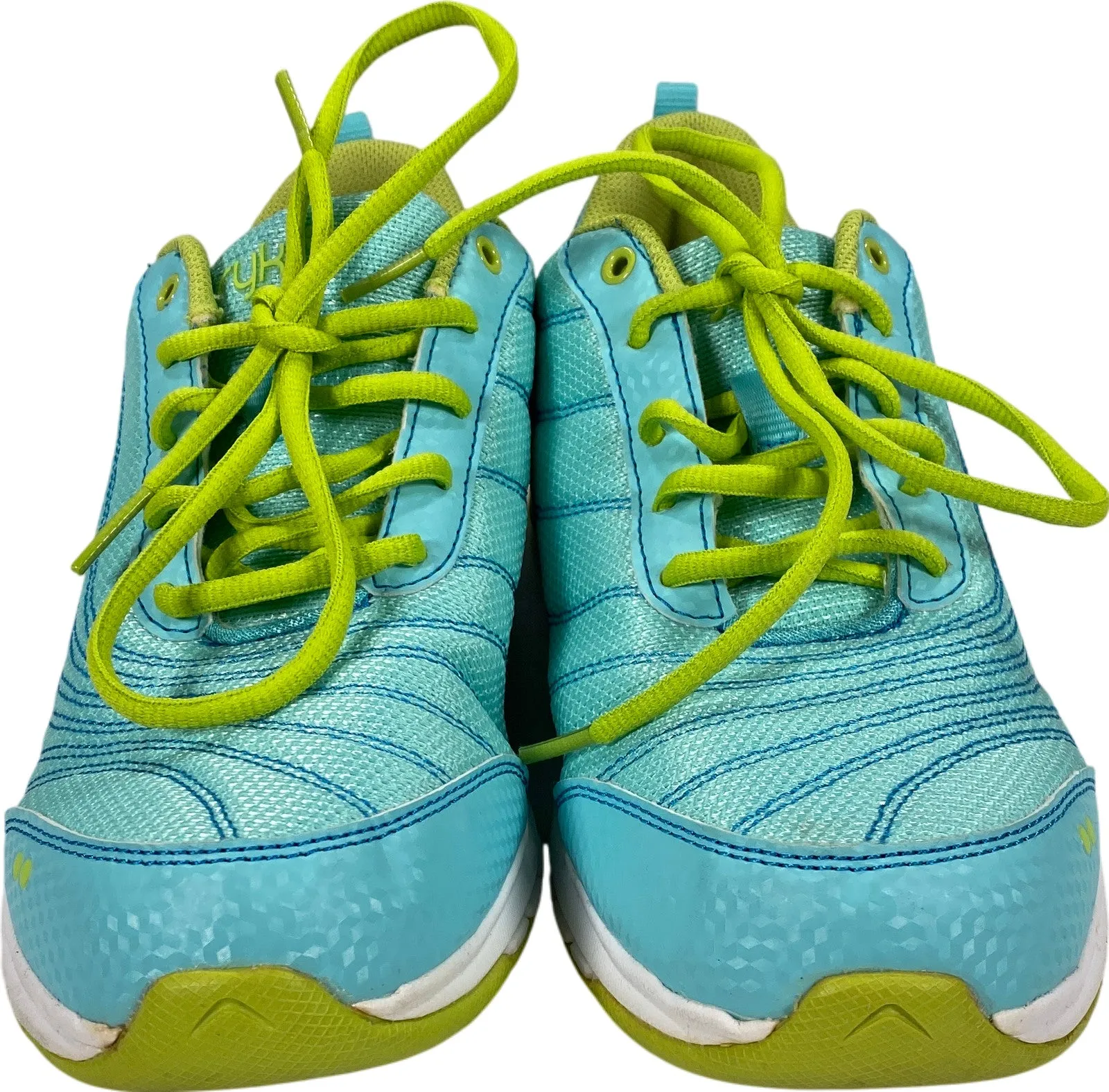 Ryka Women’s Blue/Green Continuum Lace Up Athletic Shoes - 7.5