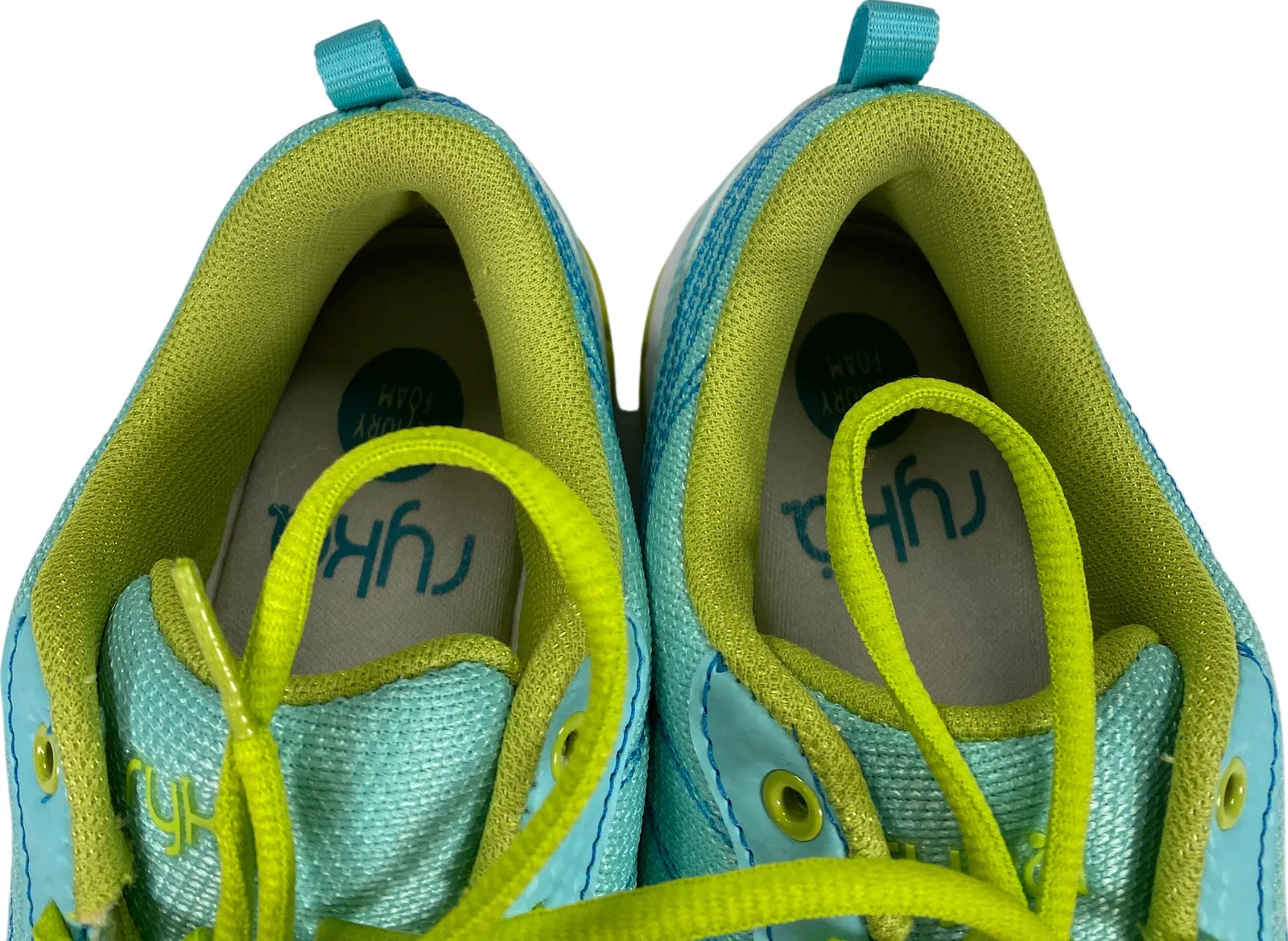 Ryka Women’s Blue/Green Continuum Lace Up Athletic Shoes - 7.5
