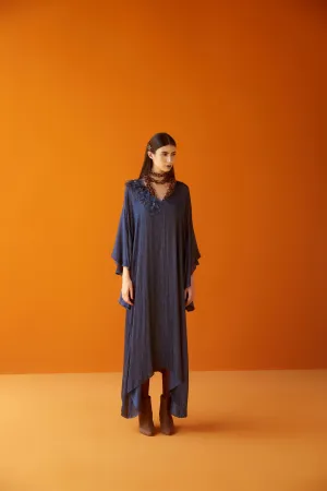 Sakshi Khetterpal  I  Dresses Dress With Belt= 1Pc Blueberry SK-012 A/W2024 Seasons