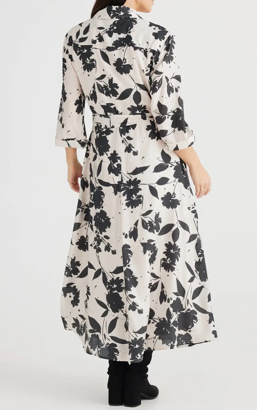 SALE Rossellini Floral Print Shirtdress