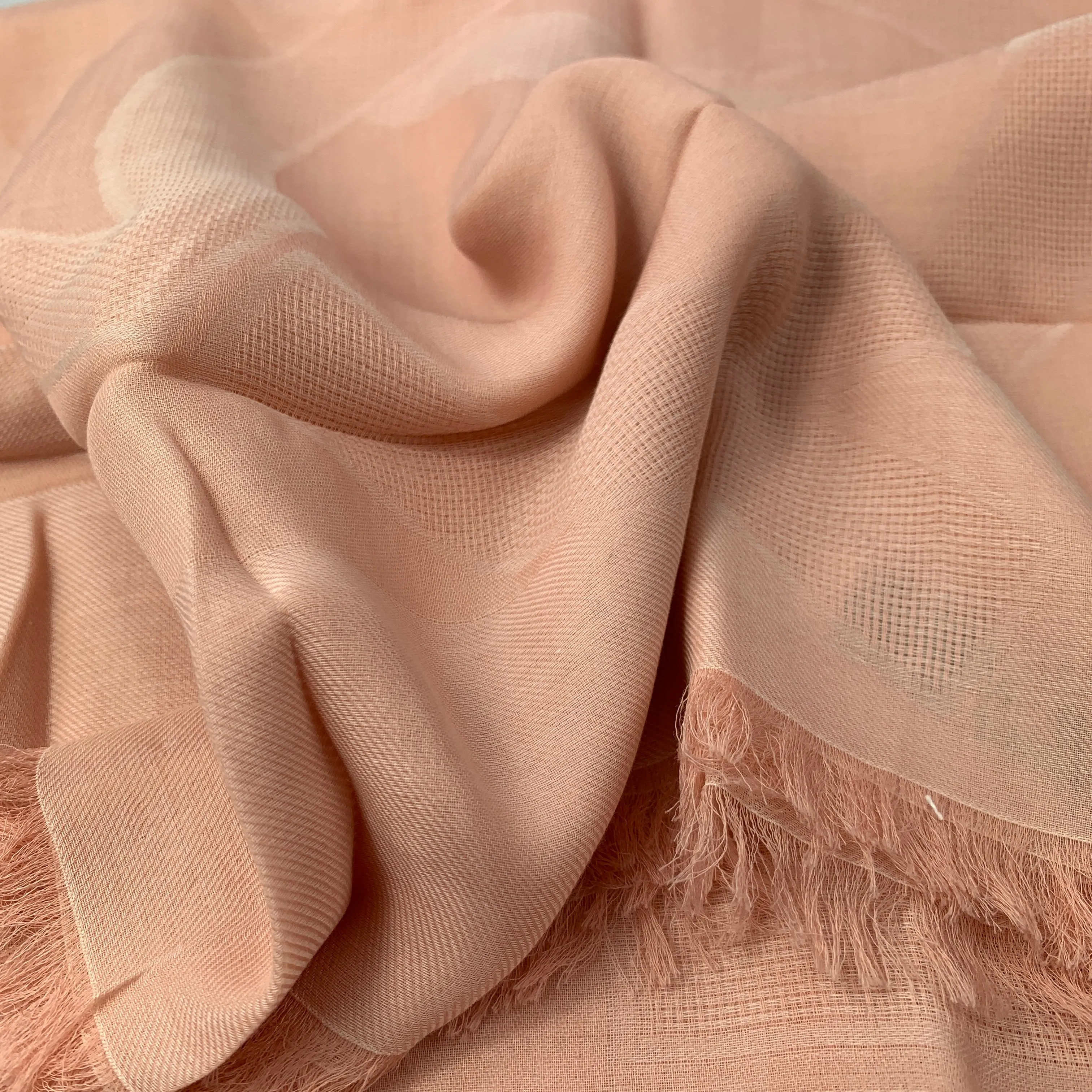 Salvatore Ferragamo Cotton Scarf in Pale Pink