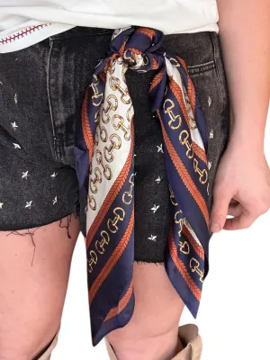 SATIN HORSEBIT SOFT SCARF