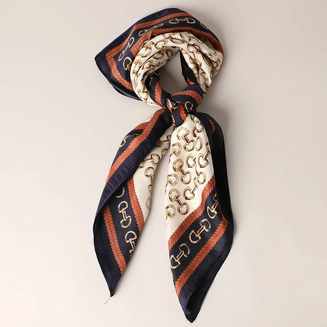 SATIN HORSEBIT SOFT SCARF