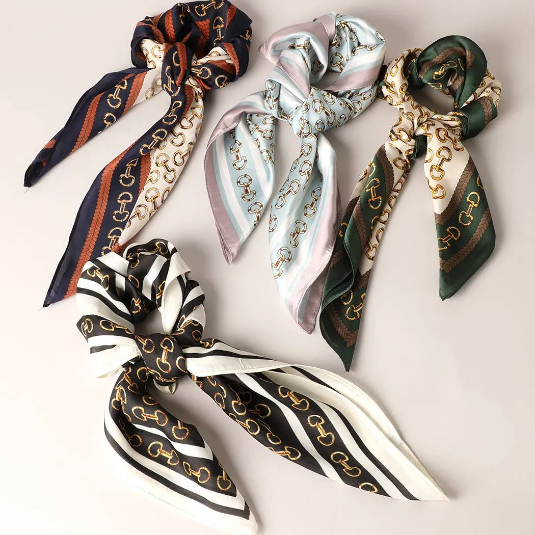 SATIN HORSEBIT SOFT SCARF