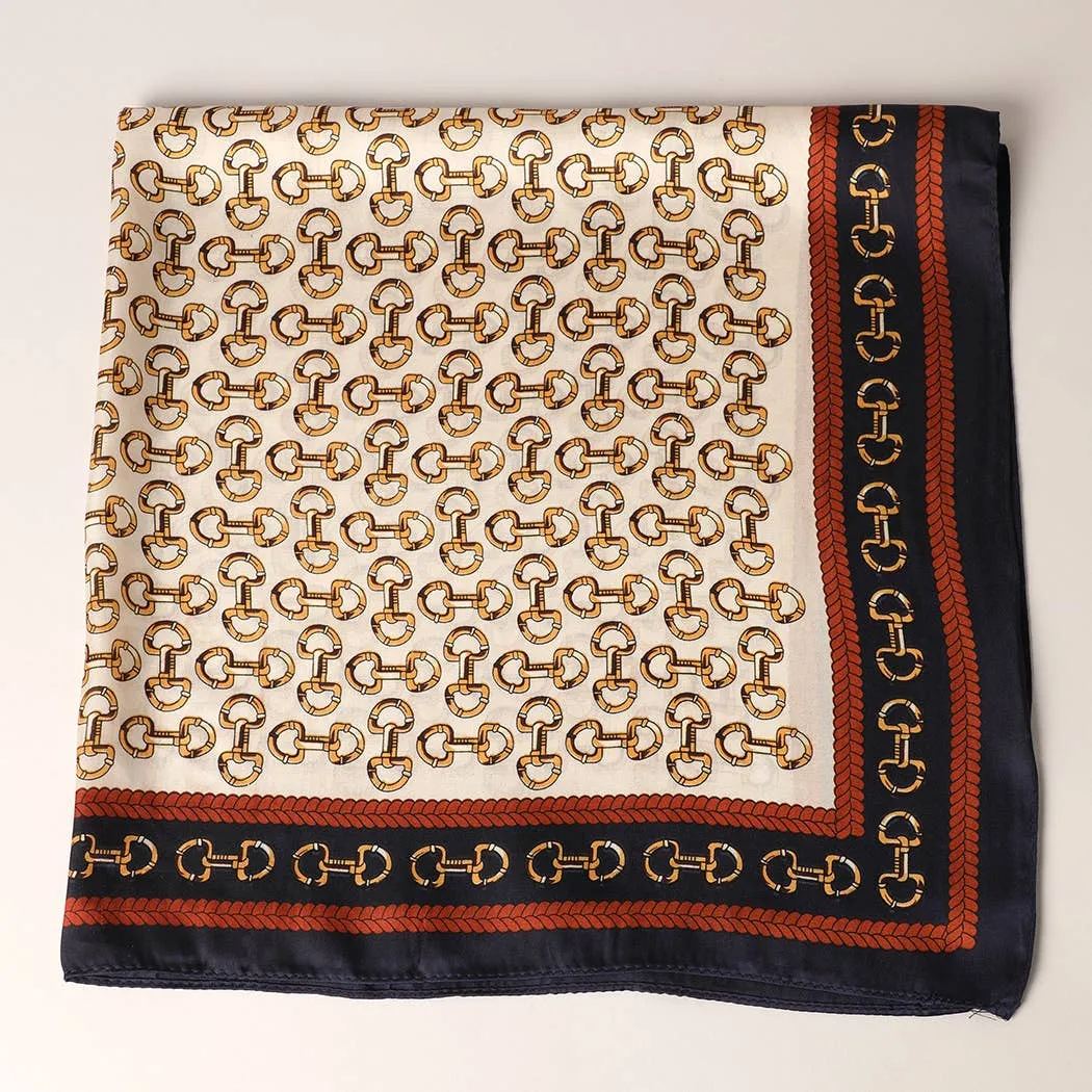 SATIN HORSEBIT SOFT SCARF