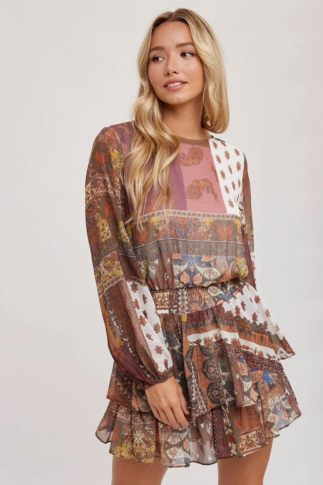 SCARF PRINT ROMPER