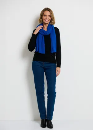Seamless cashmere touch scarf