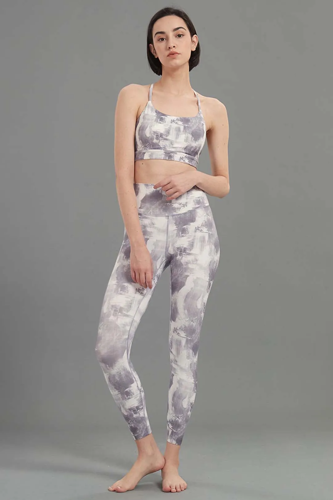 Seamless High-Waisted Tie-Dye Stretchy Legging 25"
