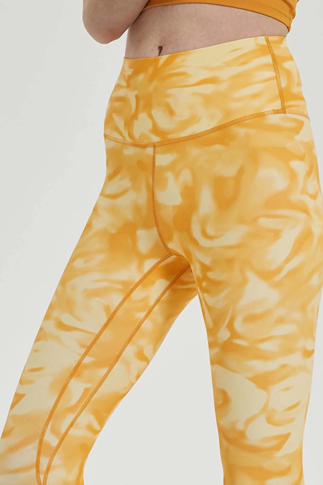 Seamless High-Waisted Tie-Dye Stretchy Legging 25"