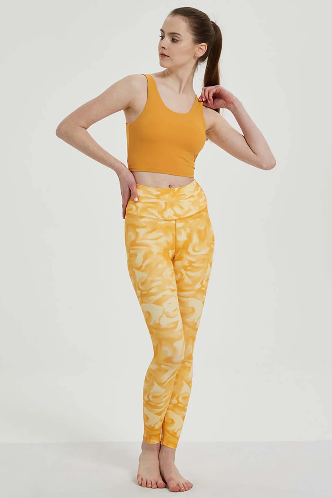 Seamless High-Waisted Tie-Dye Stretchy Legging 25"