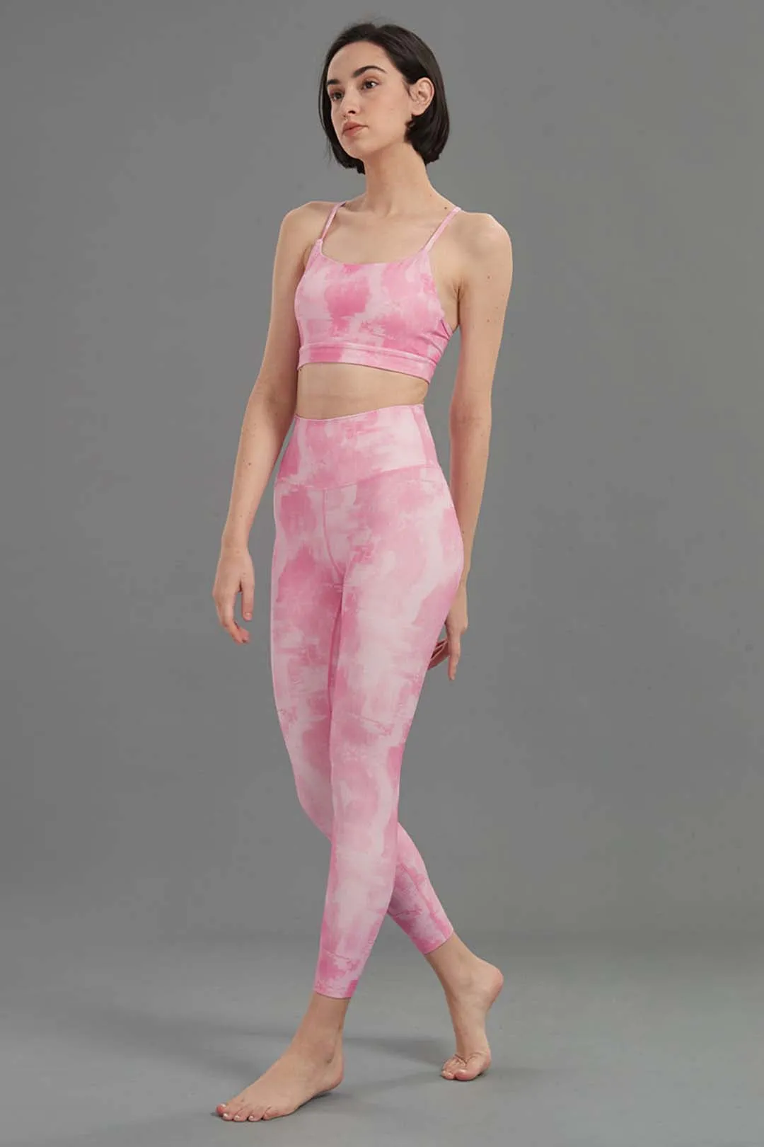 Seamless High-Waisted Tie-Dye Stretchy Legging 25"