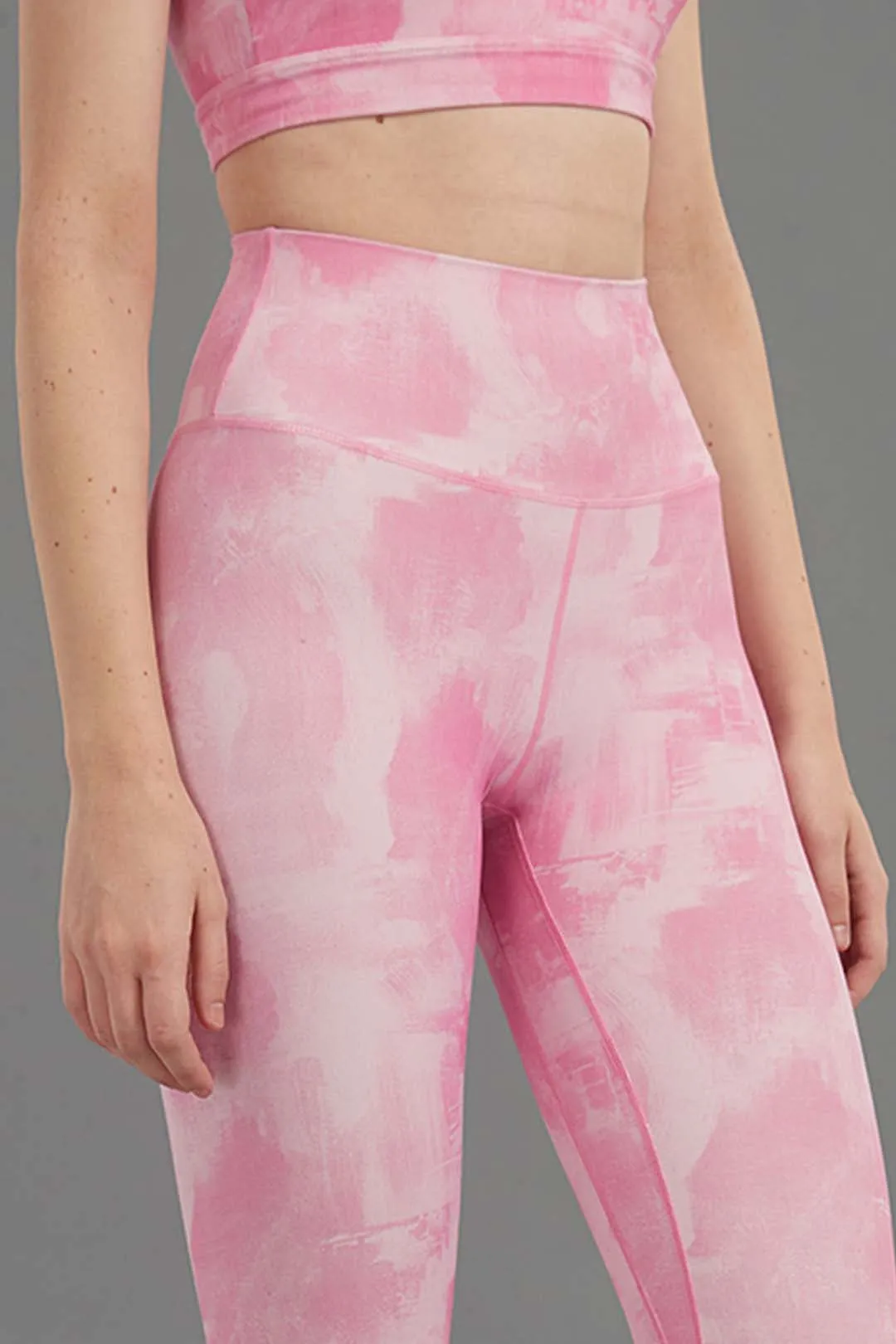 Seamless High-Waisted Tie-Dye Stretchy Legging 25"