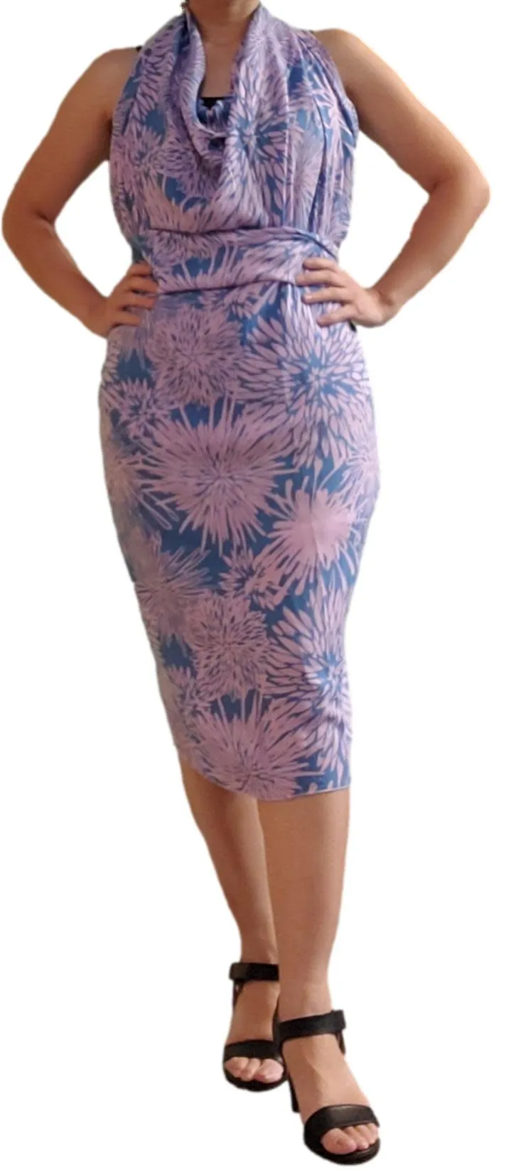 Secret Beach - Chrysanthemum Full Sarong - Pink and Teal