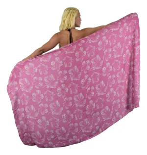 Secret Beach  - New Hibiscus Sarong - Full - Rapture Rose / Orchid Mist