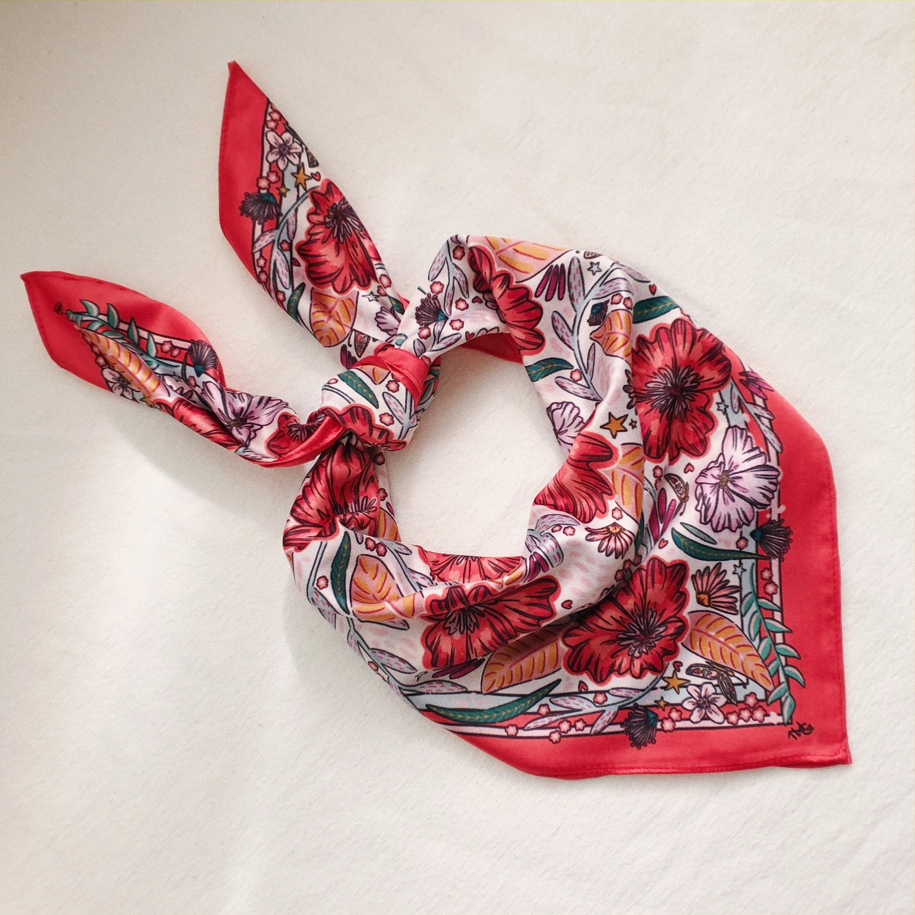 Secret Garden - Satin Square Scarf