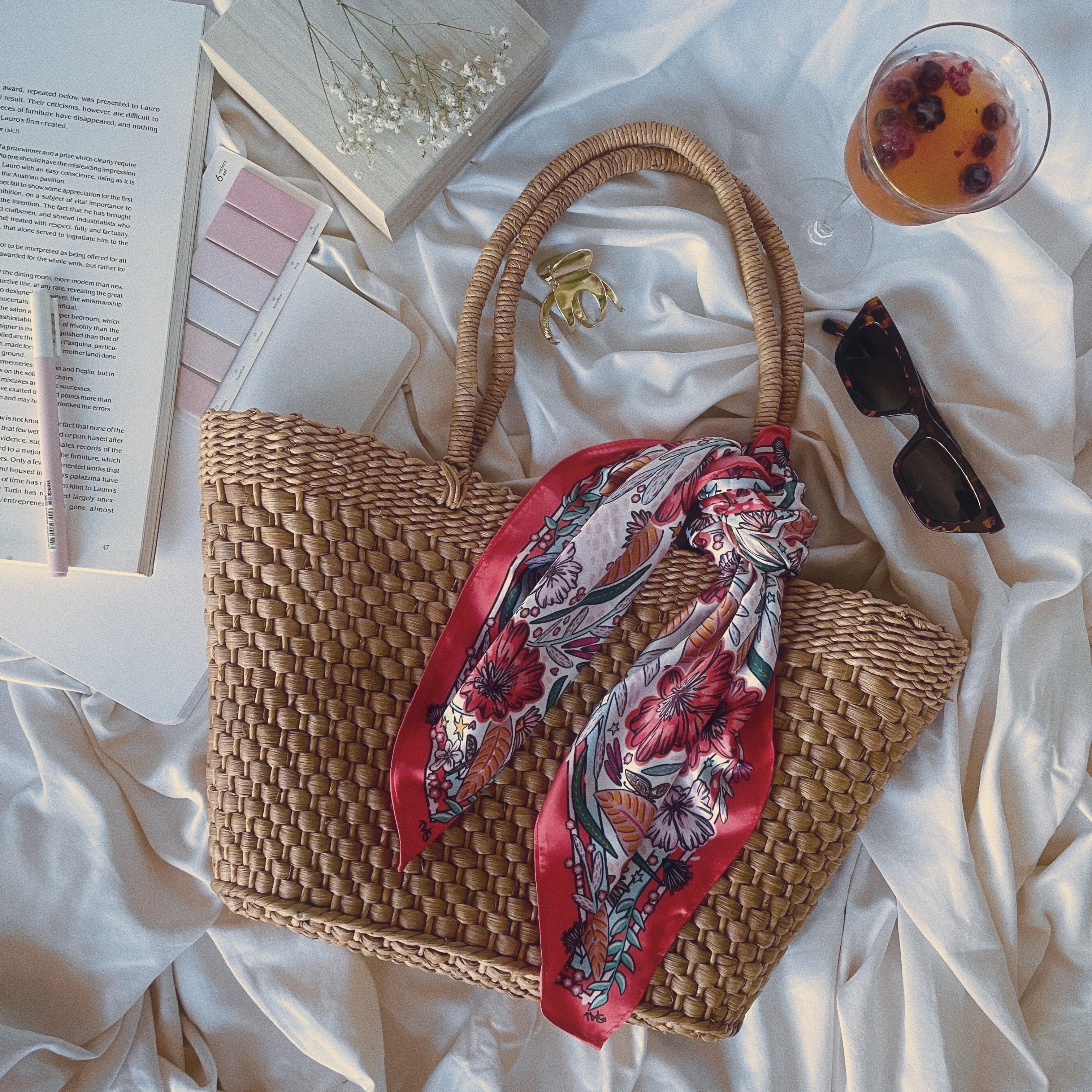 Secret Garden - Satin Square Scarf