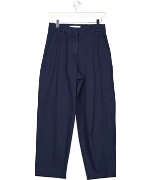 Selected Femme Blue Merla High Waisted Extra Wide Pant UK 8