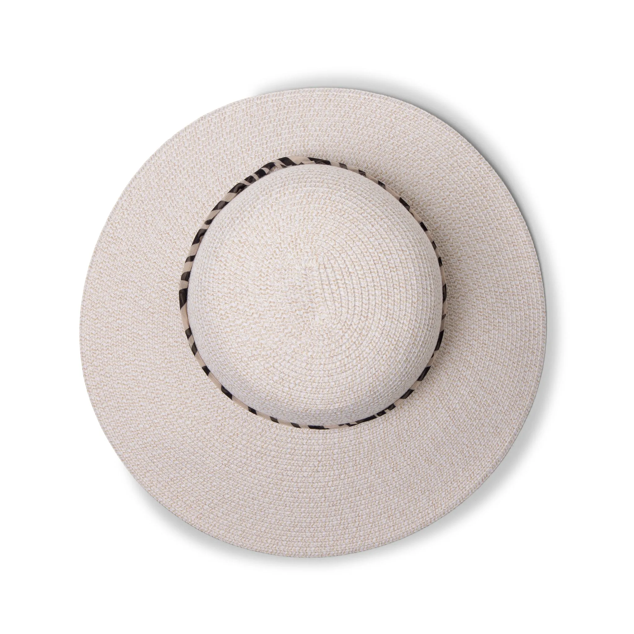 Selena Cloche Hat - Camel/White