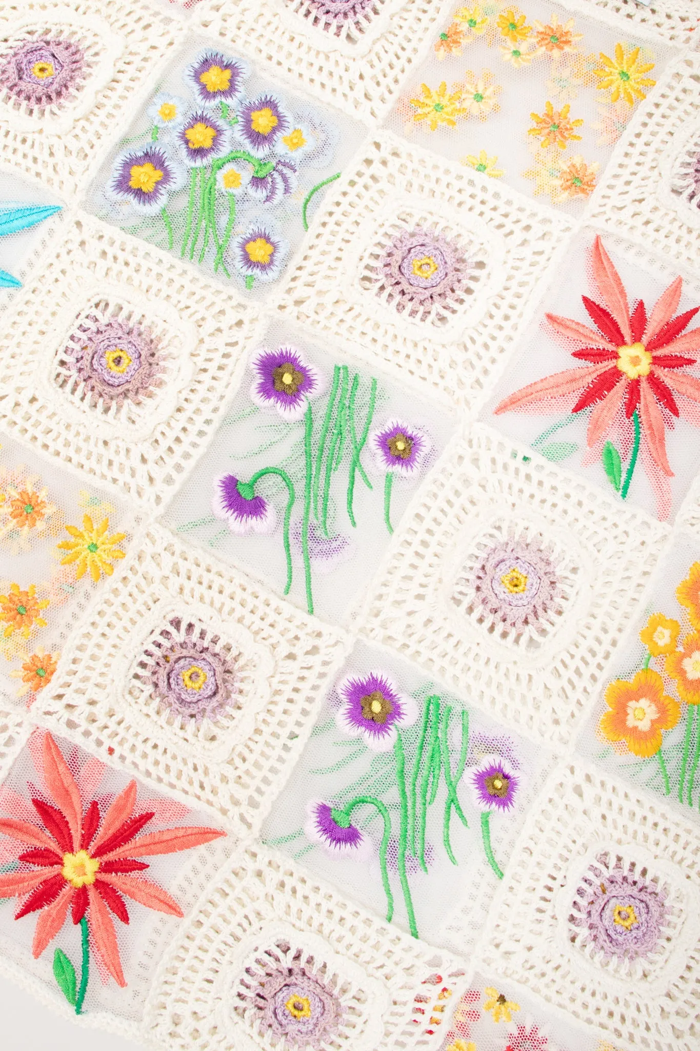 Sheer Flower Child Crochet Top