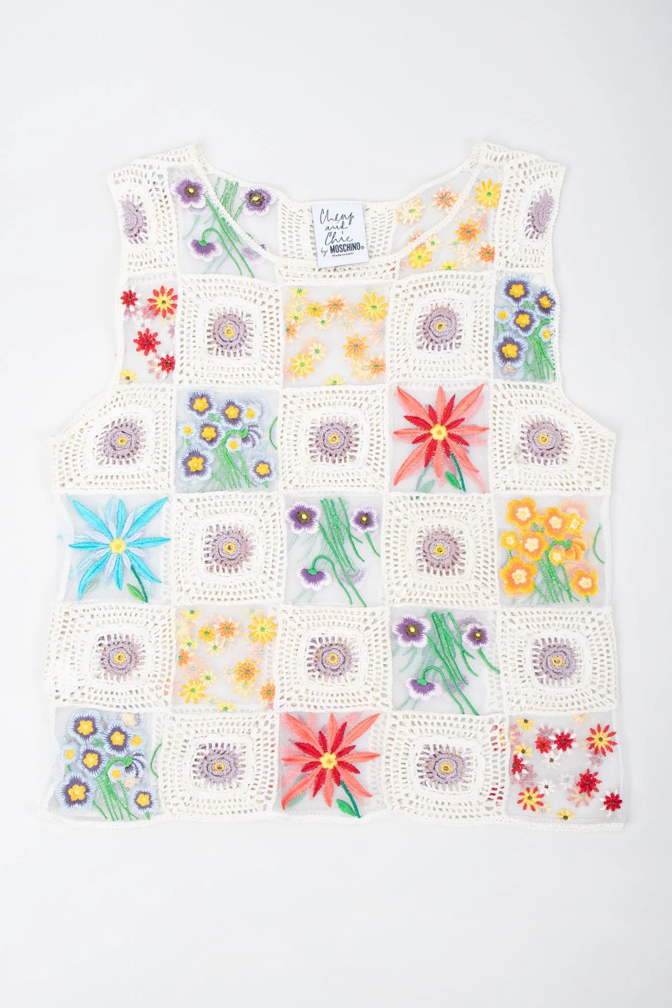 Sheer Flower Child Crochet Top