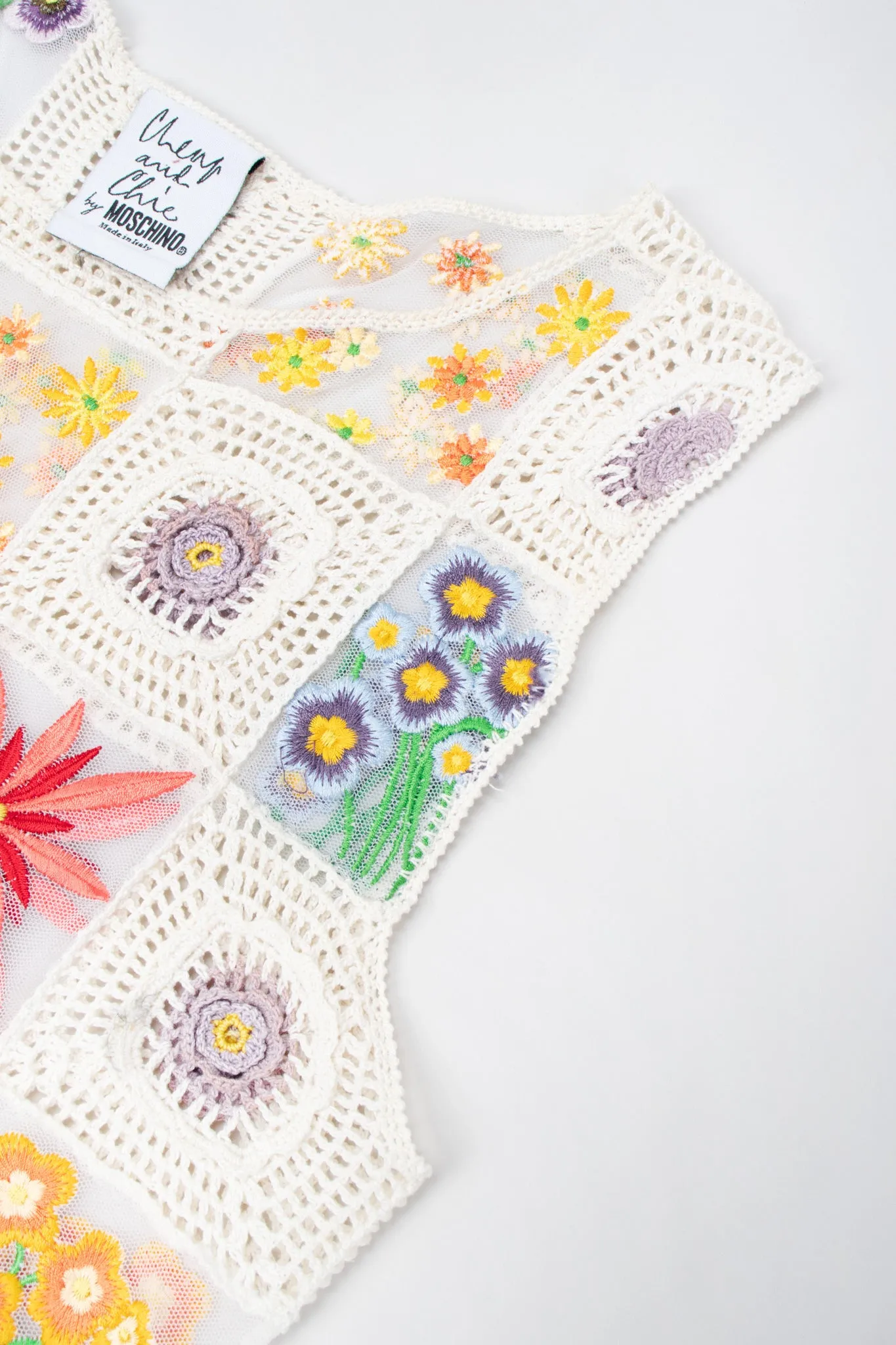 Sheer Flower Child Crochet Top