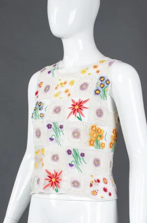 Sheer Flower Child Crochet Top