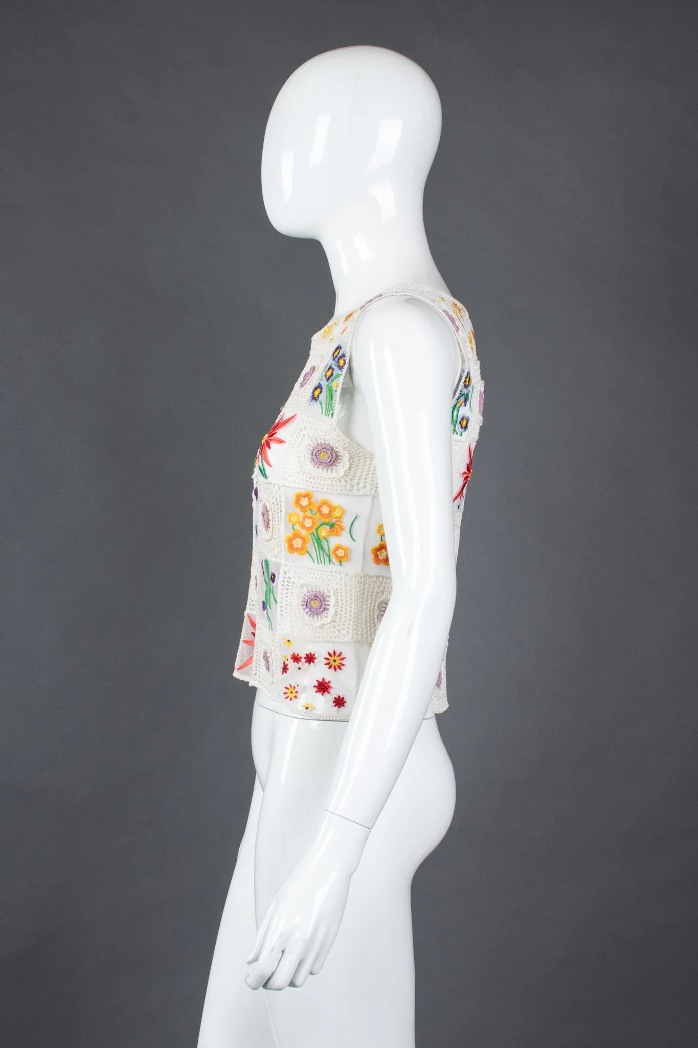 Sheer Flower Child Crochet Top