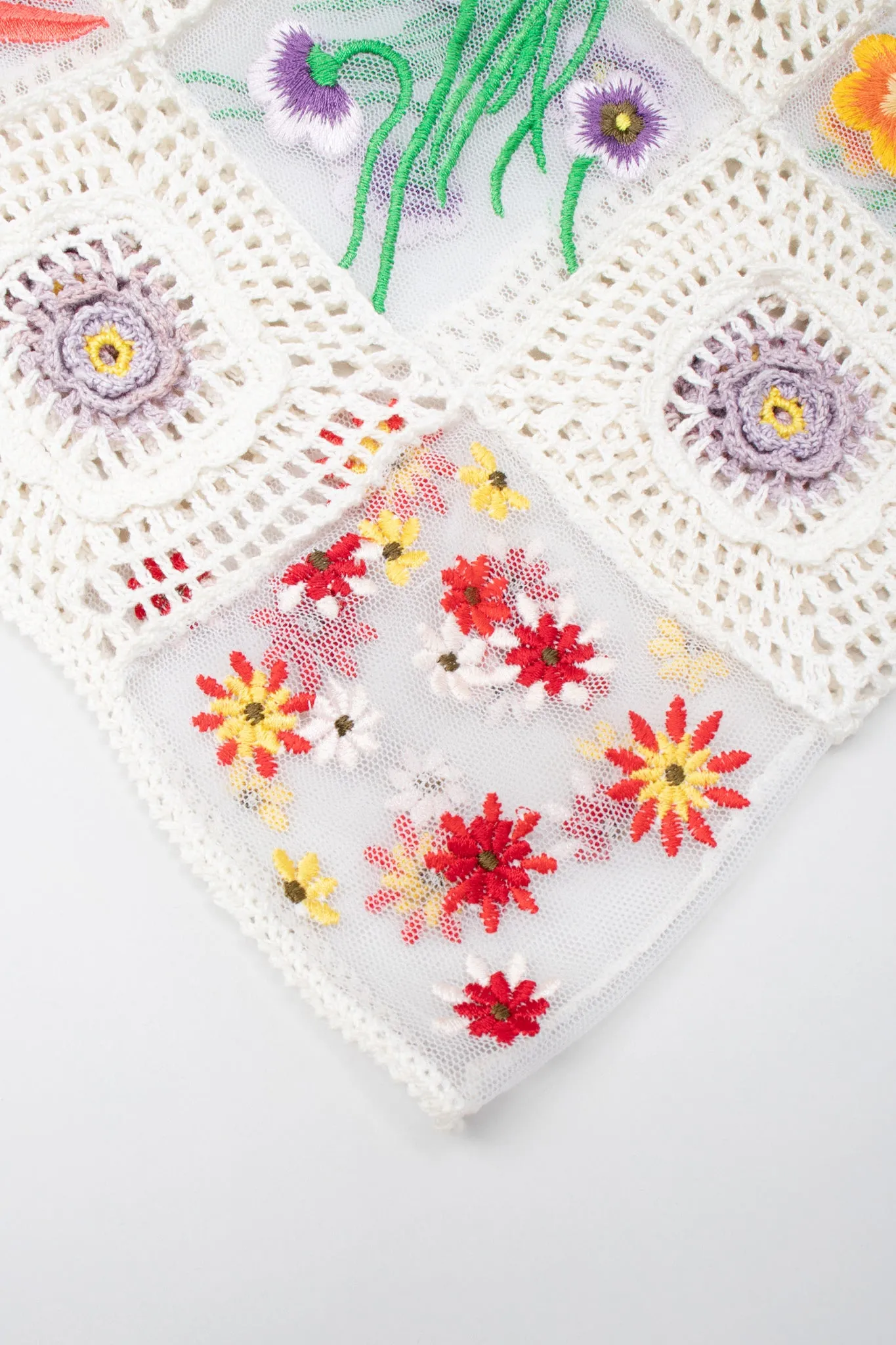 Sheer Flower Child Crochet Top