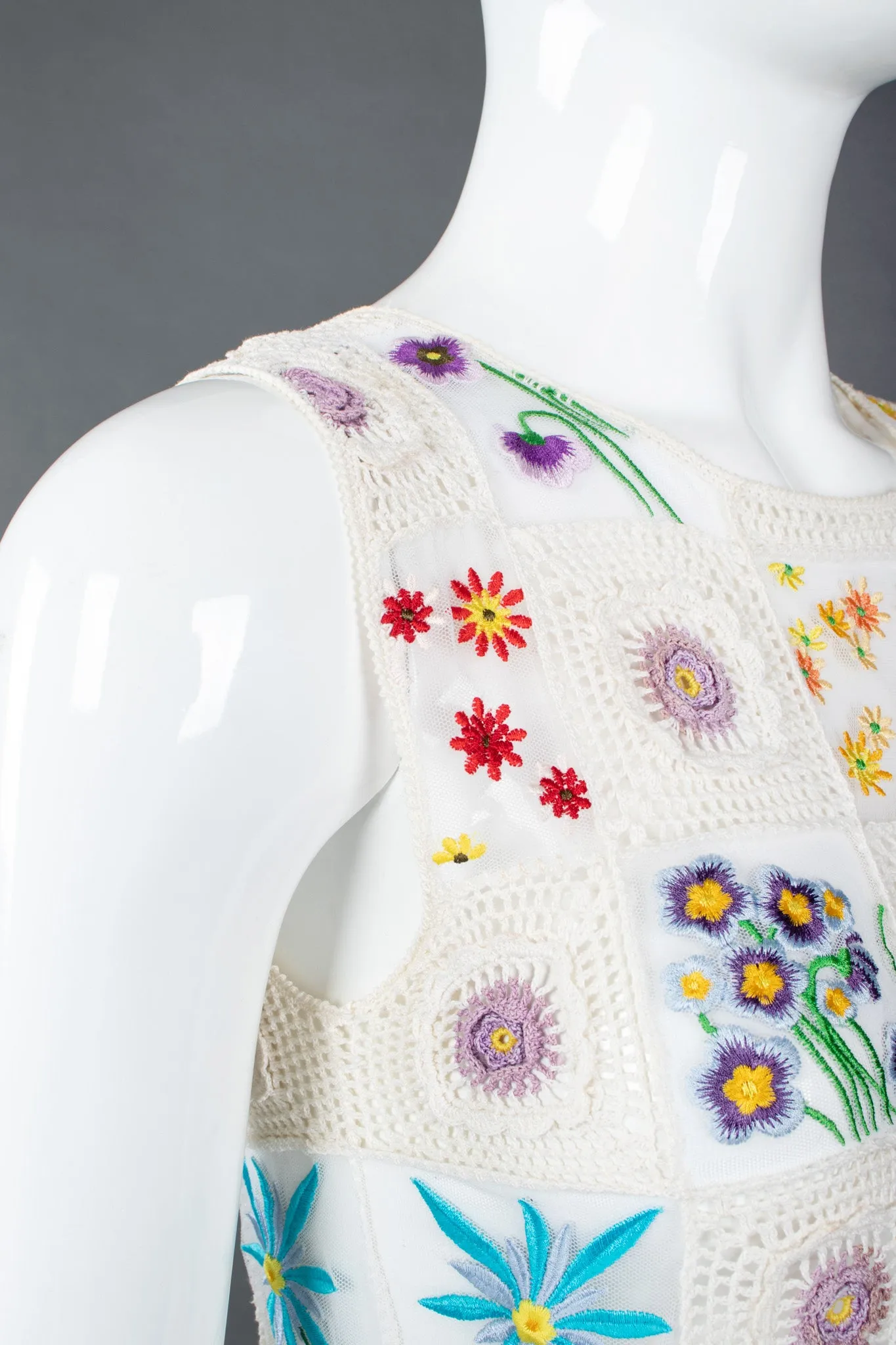 Sheer Flower Child Crochet Top