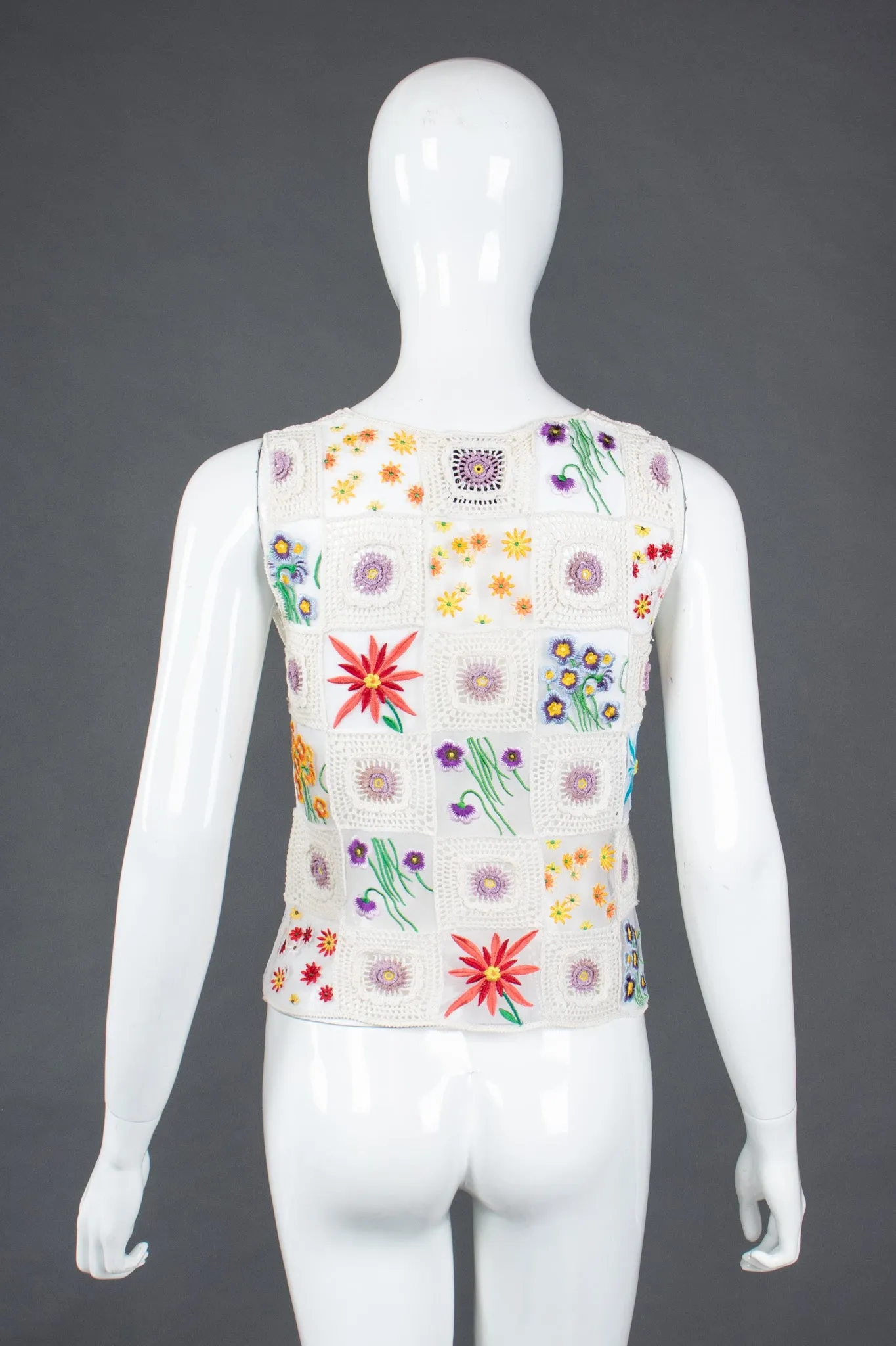 Sheer Flower Child Crochet Top