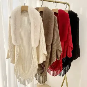Sheila – Cozy Poncho Scarf Cardigan for Women
