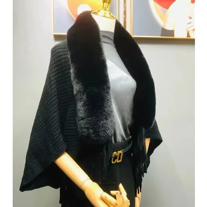 Sheila – Cozy Poncho Scarf Cardigan for Women
