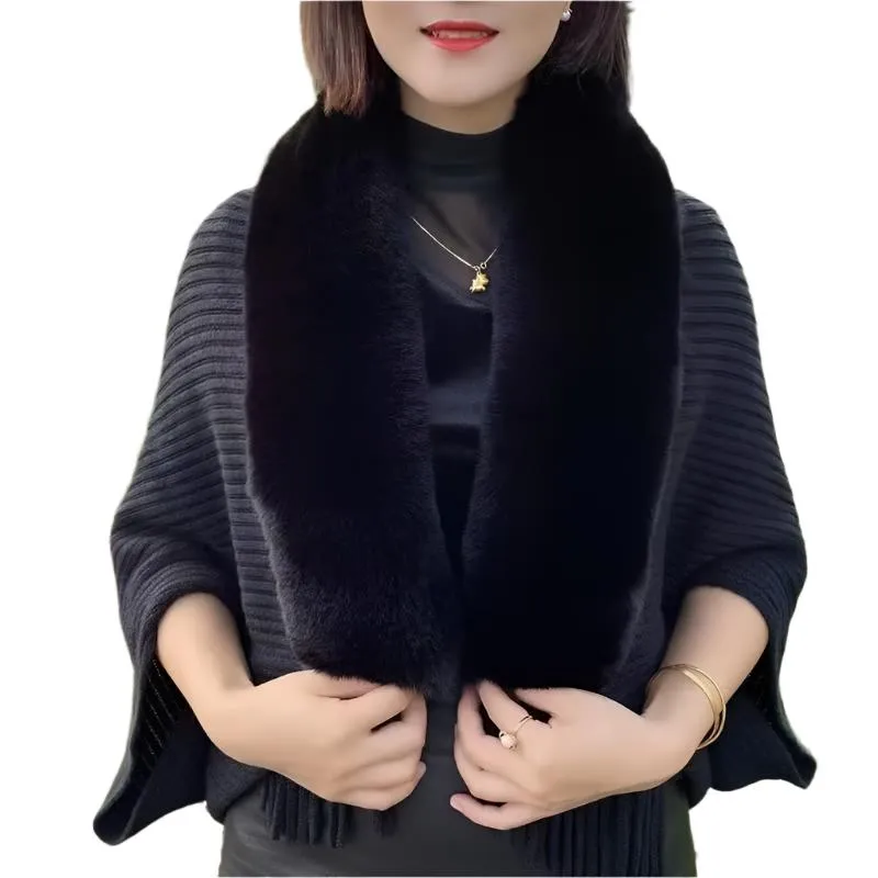 Sheila – Cozy Poncho Scarf Cardigan for Women