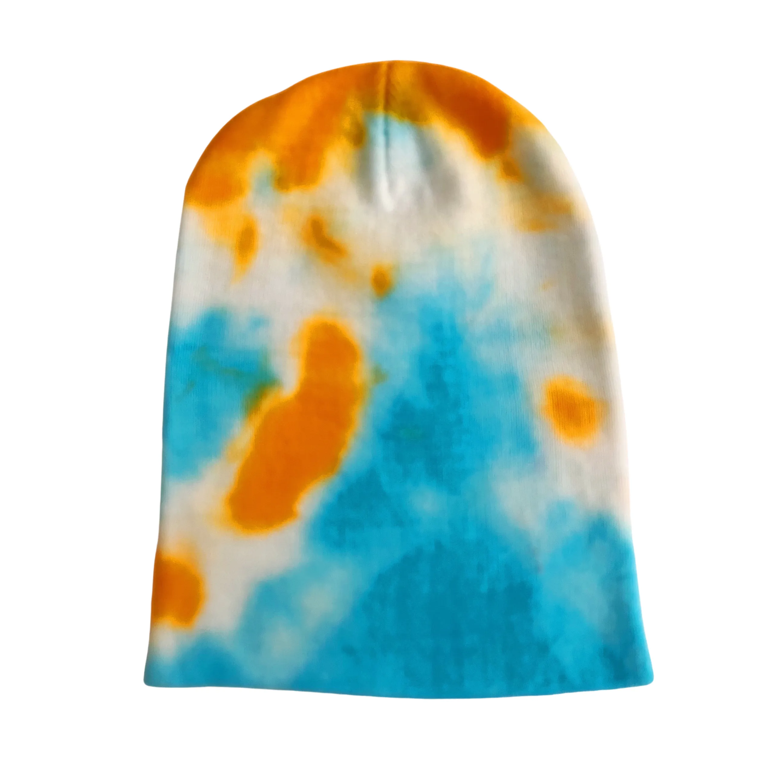Shibori Turquoise Tie Dye Beanie Hat, Men, Women, Teen