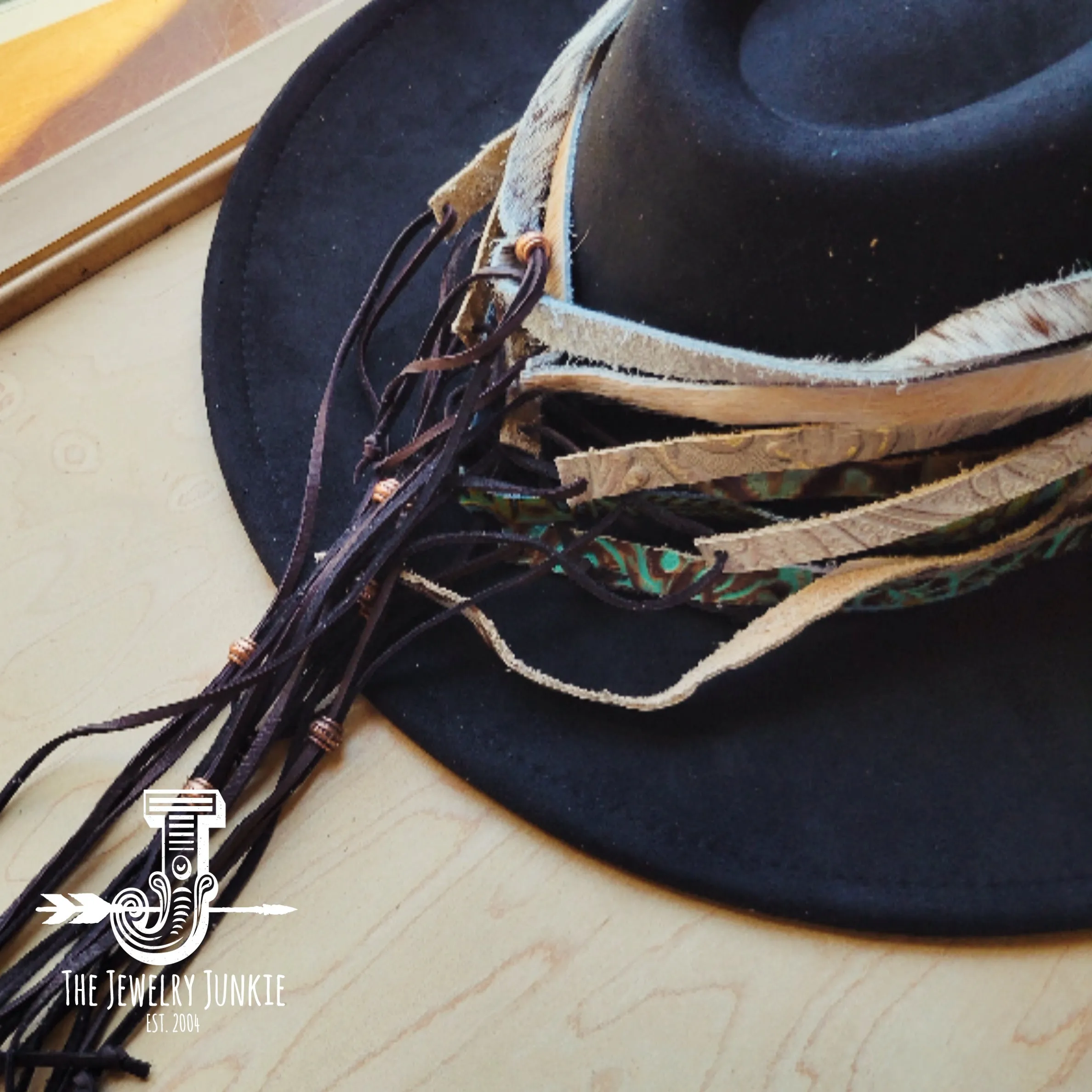 **Sienna Laredo Embossed Leather Hat Band Only 950g
