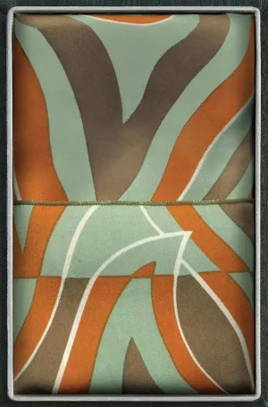 SILK SCARF IN MENDUNG AQUA