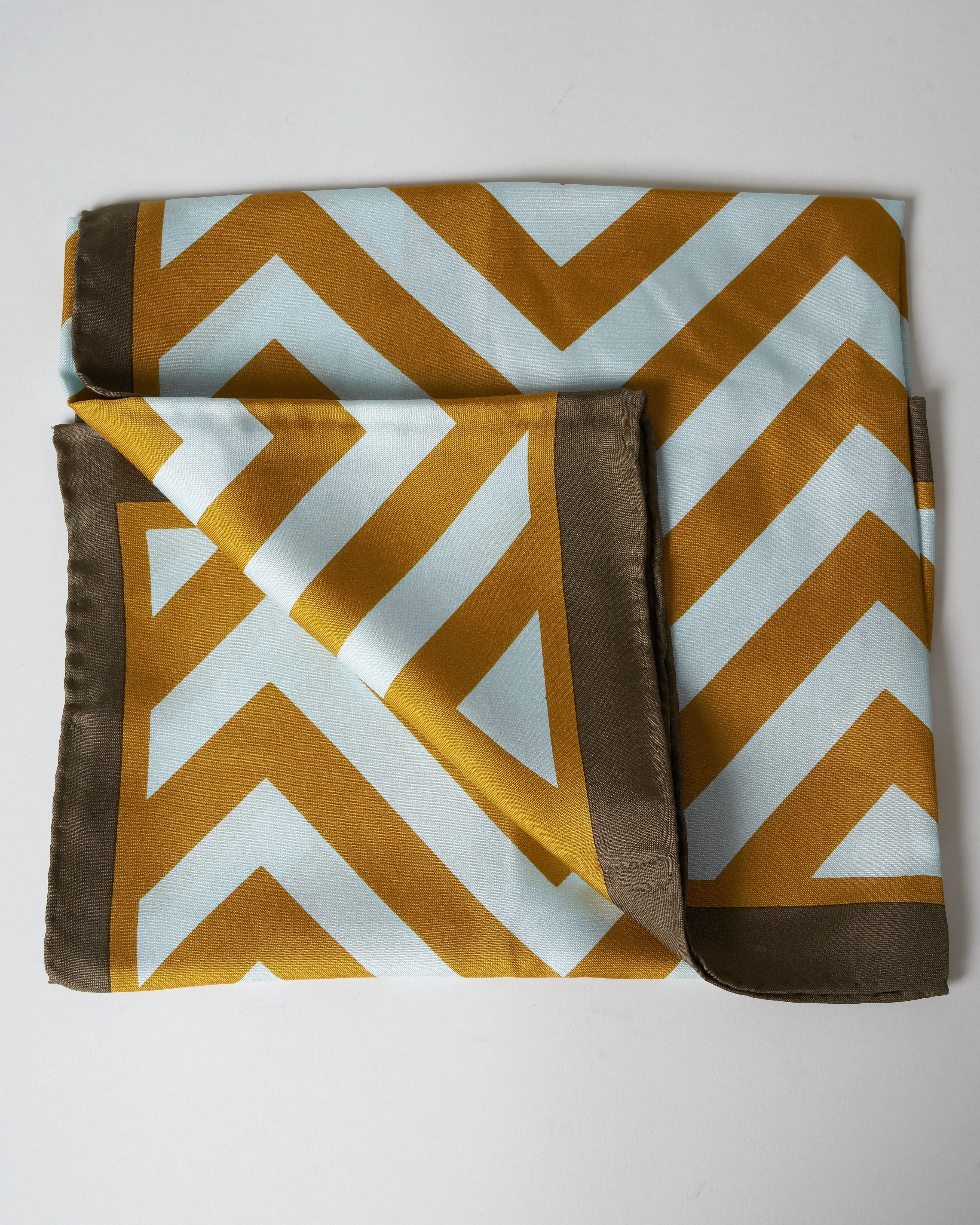 silk scarf - mustard
