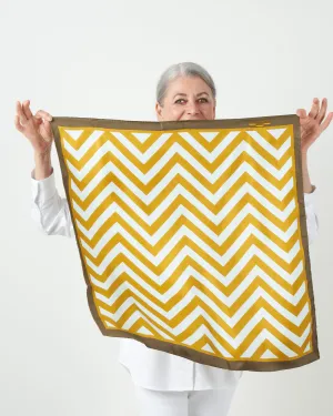 silk scarf - mustard