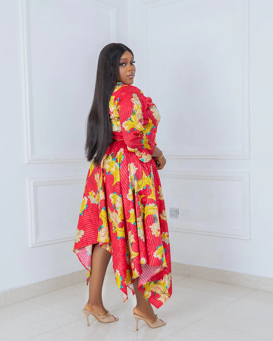Silk Scarf Skirt Set