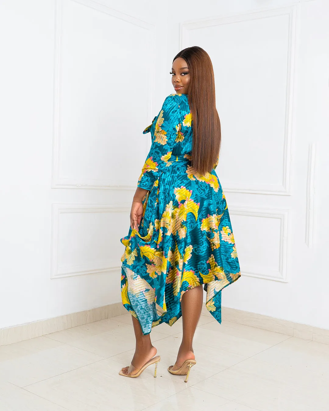 Silk Scarf Skirt Set