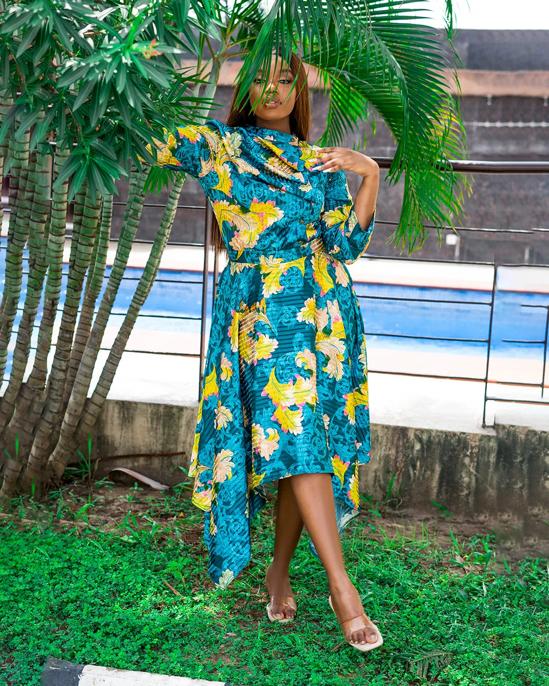 Silk Scarf Skirt Set