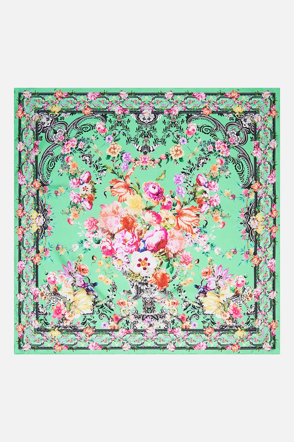 SILK SQUARE SCARF PORCELAIN DREAM