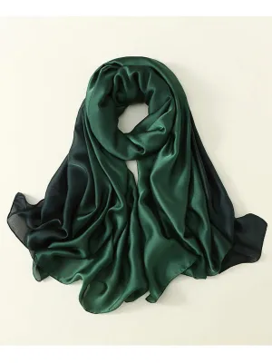 Silky Scarf in Green
