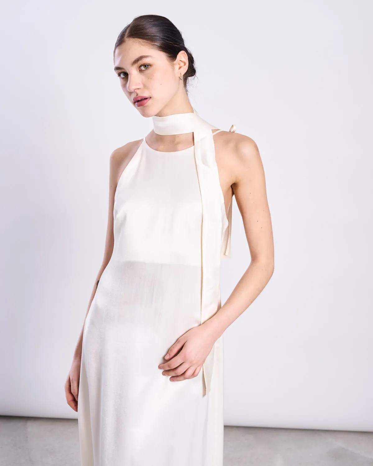 SILKY SCARF PIURA OFFWHITE