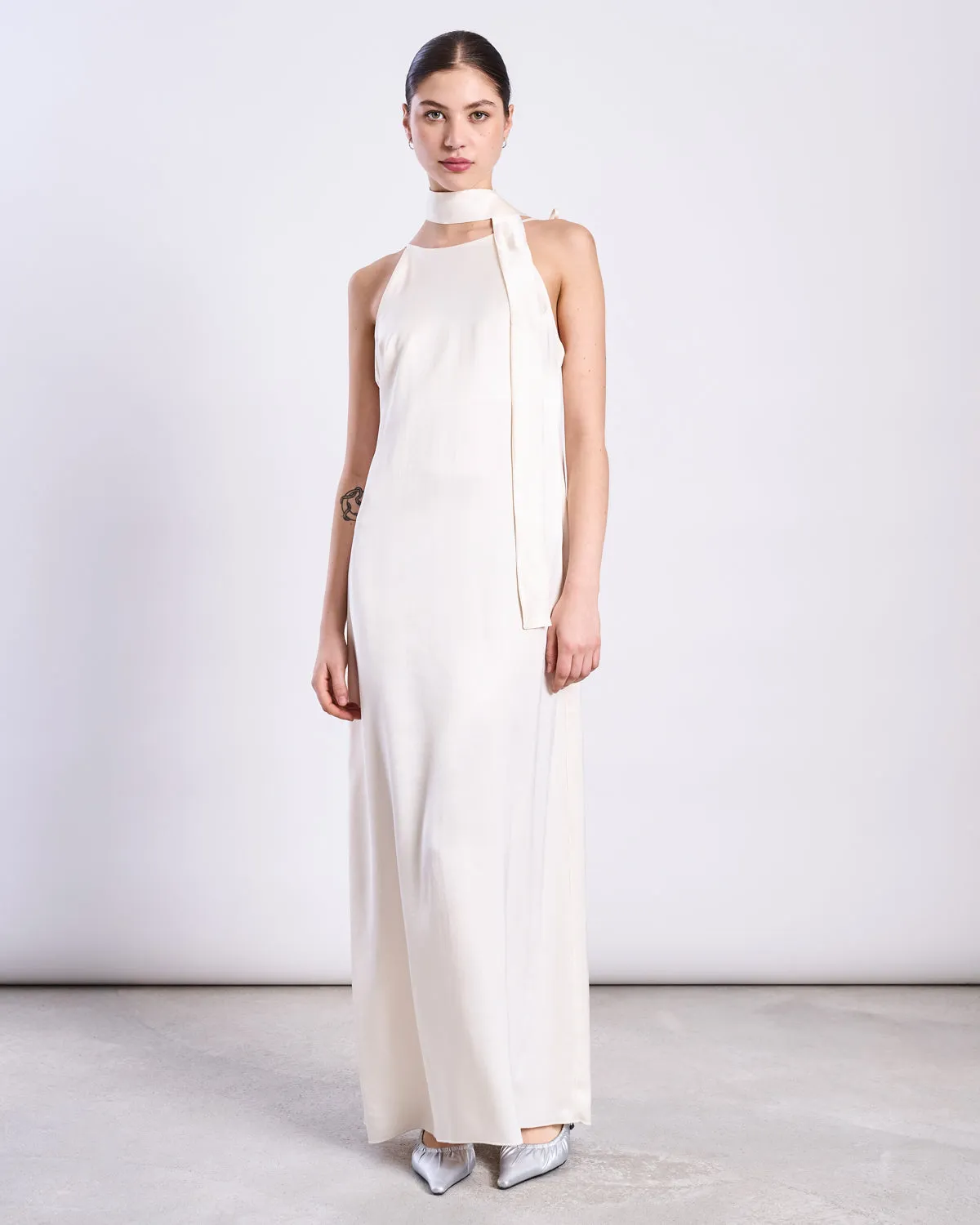 SILKY SCARF PIURA OFFWHITE