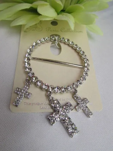 Silver Black Multi Rhinestones Big Stylish Bag Necklace Pendant