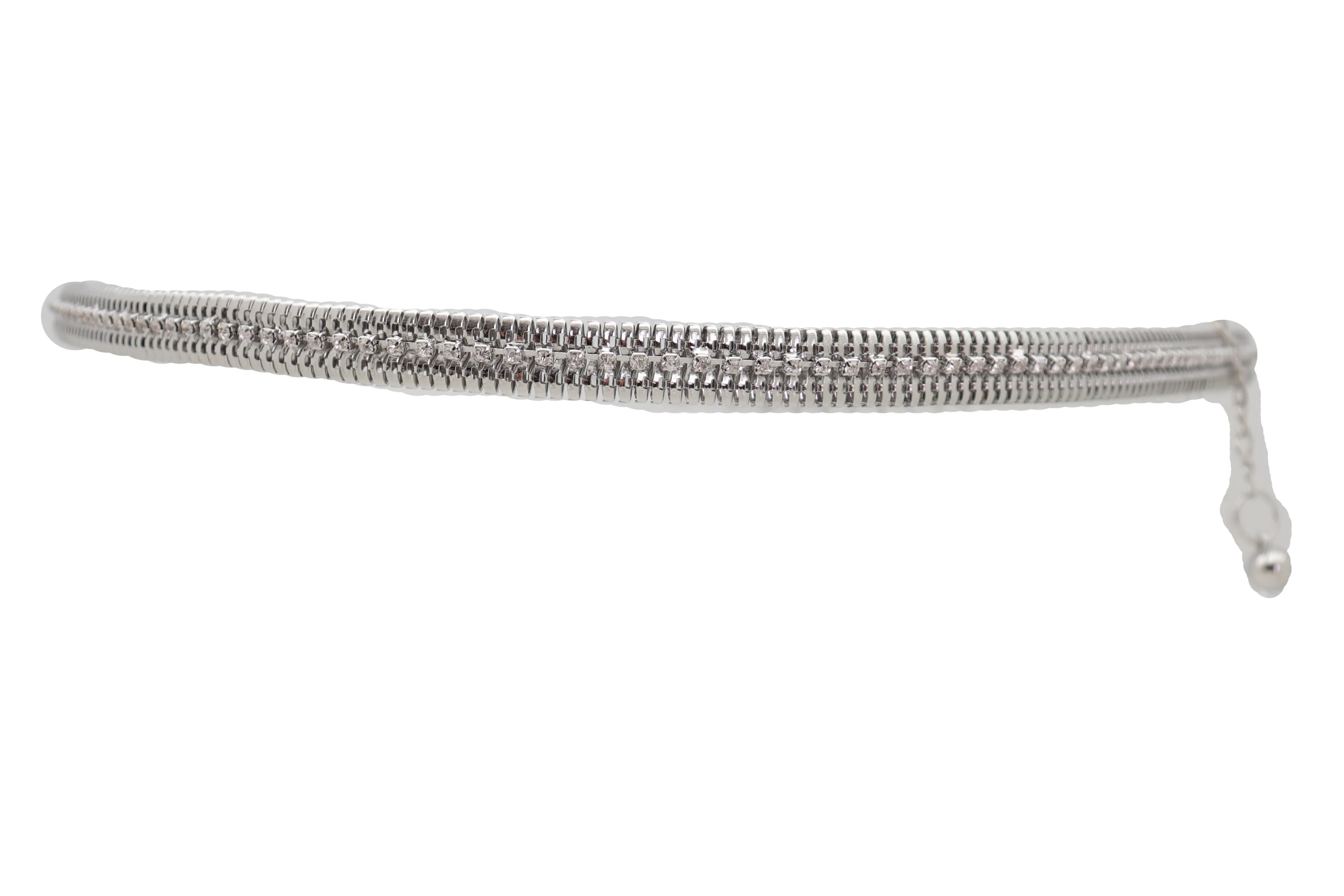Silver Metal Chain Bling Skinny High Waist Hip Fashion Belt Fit Size S M L