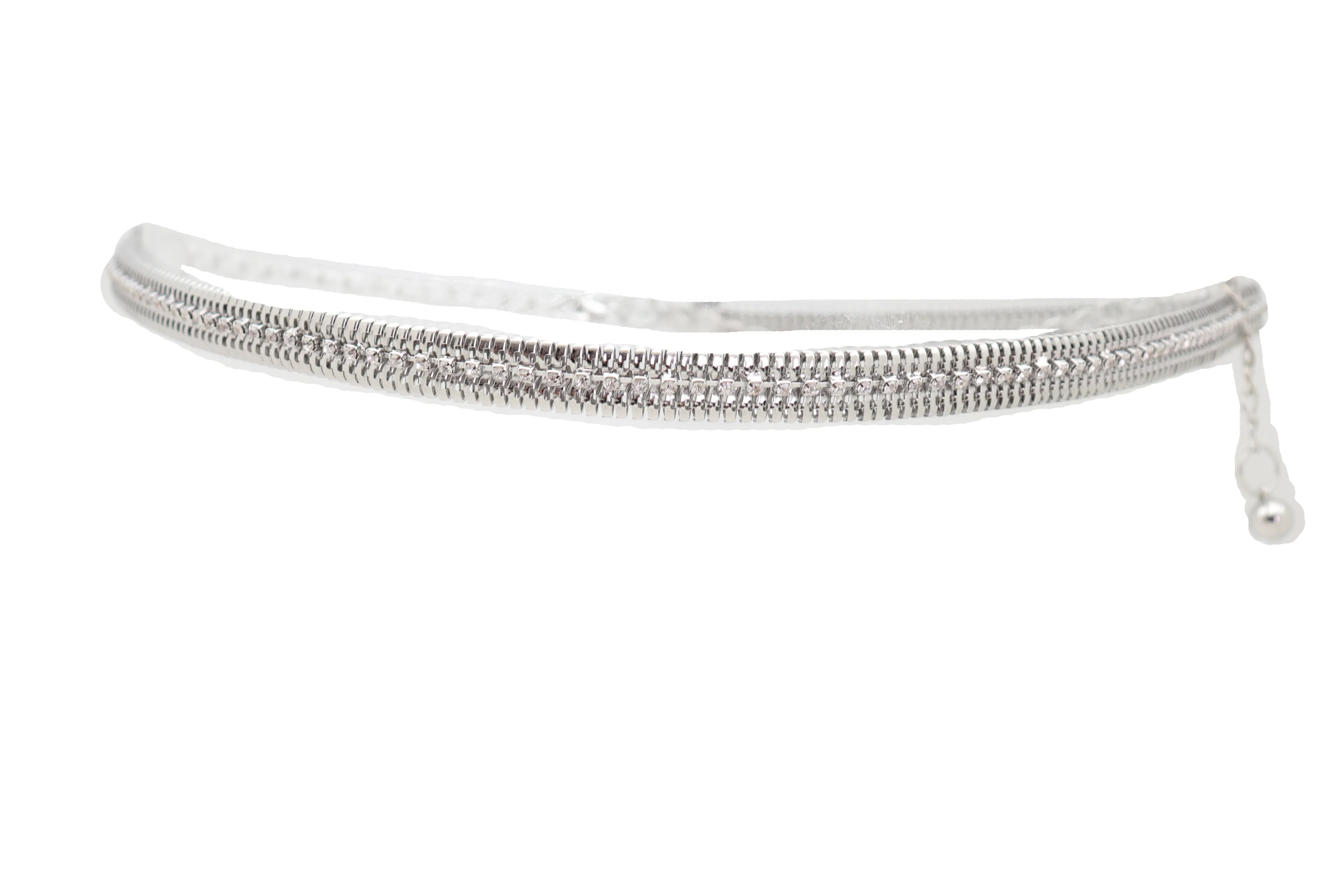 Silver Metal Chain Bling Skinny High Waist Hip Fashion Belt Fit Size S M L
