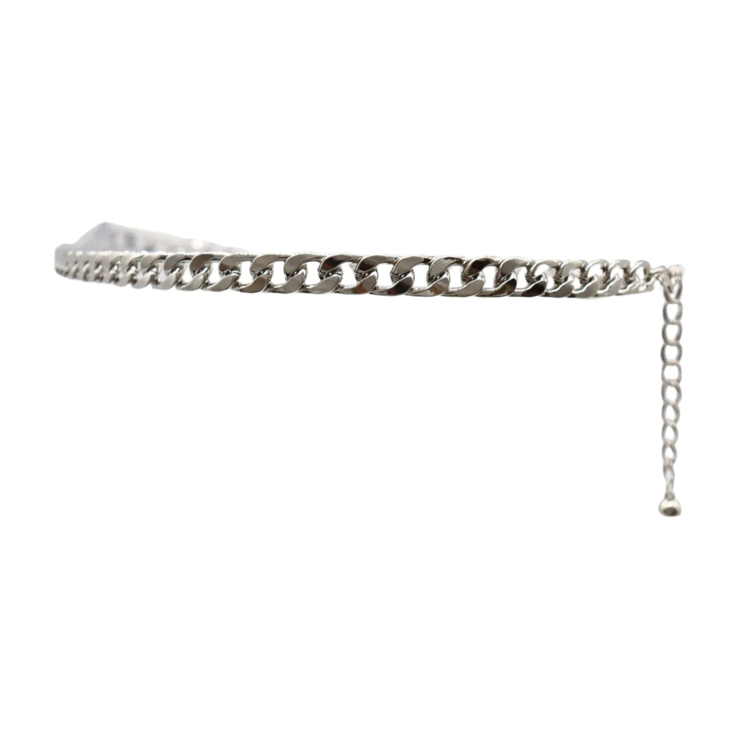 Silver Metal Chain Links Belt Hip Waist Size S M L